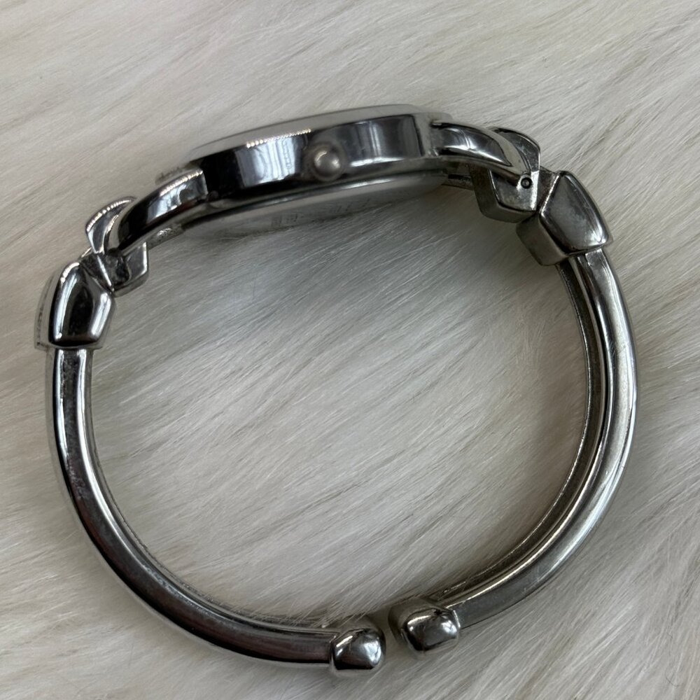 Studio Silver Tone Dial Round Case Hinge Bracelet… - image 6